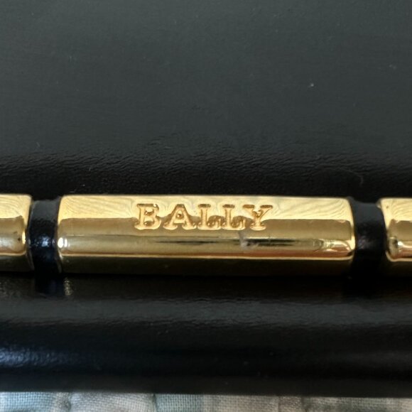 Bally Black Alligator Shoulder Bag with Wallet - Picture 16 of 16